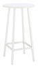 Ren White Aluminum Round Bar Table for Outdoor Use
