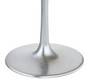 Metropolis Gray & Silver Natural Marble and Aluminum Dining Table