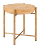 Halva Natural Steel Round Side Table