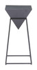 Pira Black Steel Square Side Table