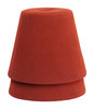 Upela Red Polyester Stackable Ottoman