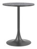 Bite Black Steel Round Bistro Table