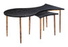 Norden Black & Bronze Steel Coffee Table Set