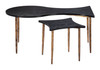Norden Black & Bronze Steel Coffee Table Set