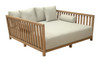 Teras Gray Acacia Wood and Olefin Daybed for Outdoor Use