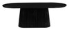 Sulco Black Mango Wood Oval Dining Table