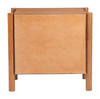 Beleza Walnut Rubberwood Rectangular Nightstand