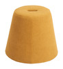 Upela Yellow Polyester Stackable Ottoman