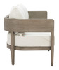 Foret Beige Aluminum and Olefin Sofa for Outdoor Use