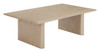 Duna Natural Aluminum Rectangular Coffee Table for Outdoor Use