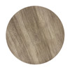 Sora Natural Tempered Glass and Aluminum Round Coffee Table for Outdoor Use