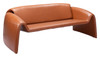 Horten Brown Steel and Polyurethane Sofa