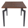 Kani Walnut Steel Rectangular Dining Table
