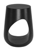 Tilk Black Mango Wood Round Side Table