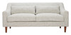 Koseli Pewter Gray Rubberwood and Polyester Loveseat