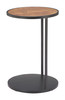 Nodo Brown & Black Iron Round Side Table