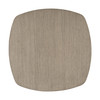 Foret Brown Aluminum Square Side Table for Outdoor Use