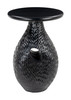 Piho Black Mango Wood Round Side Table