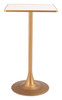 Spot Beige & Gold Steel Square Bar Table