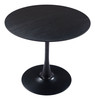 Opus Black Steel Round Dining Table