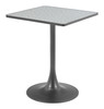 Spot Gray & Black Steel Square Bistro Table