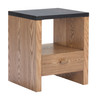 Natt Black MDF Square Side Table