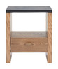 Natt Black MDF Square Side Table