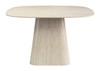 Brim Natural Sintered Stone Square Dining Table