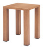 Regels Natural Aluminum Square Side Table for Outdoor Use
