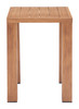 Regels Natural Aluminum Square Side Table for Outdoor Use