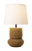 Seina Natural Terracotta Clay Solar Table Lamp with USB Port