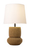 Seina Natural Terracotta Clay Solar Table Lamp with USB Port
