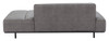 Confection Gray Steel and Polyurethane Sofa