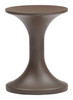 Arka Brown Poly Cement Round Side Table for Outdoor Use