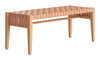 Mizuya Brown Acacia Wood Bench for Outdoor Use