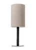 Lumaris Black Metal Solar Table Lamp with USB Port