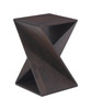 Alba Walnut Mango Wood Square Accent Table
