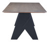 Lisse Espresso Rubberwood Rectangular Dining Table