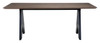 Lisse Espresso Rubberwood Rectangular Dining Table