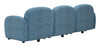 Cleo Blue Rubberwood and Polyester Modular Sofa
