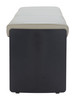Mur Gray Steel and Polyurethane Bench