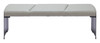 Mur Gray Steel and Polyurethane Bench
