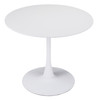 Opus White Steel Round Dining Table