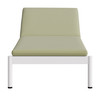 Lychee Green Aluminum and Polyester Height-Adjustable Chaise Lounge