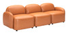 Cleo Brown Rubberwood and Polyester Modular Sofa
