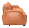 Cleo Brown Rubberwood and Polyester Modular Sofa
