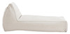 Kalm Beige Olefin and Textilene Chaise Lounge for Outdoor Use