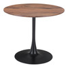Opus Brown & Black Steel Round Dining Table