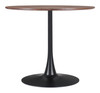 Opus Brown & Black Steel Round Dining Table