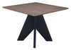 Lisse Espresso Rubberwood Square Dining Table